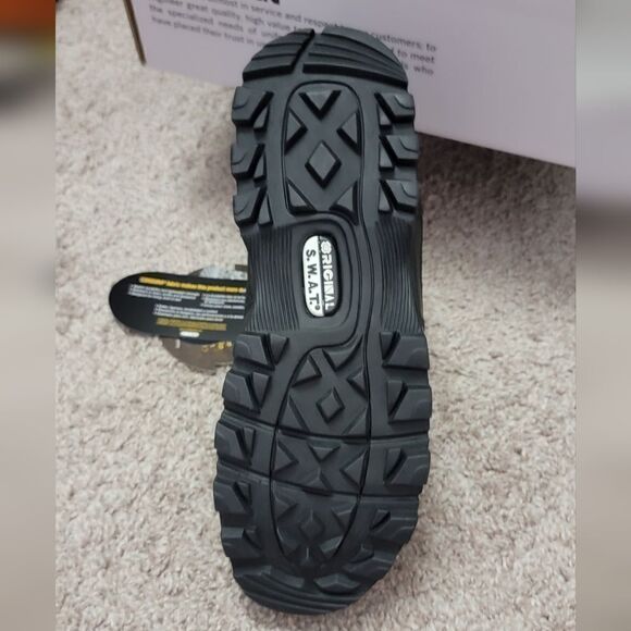 Original SWAT Classic 6" Side Zip Black WP Safety Tactical Boots (116101) Size 7 - Picture 7 of 12